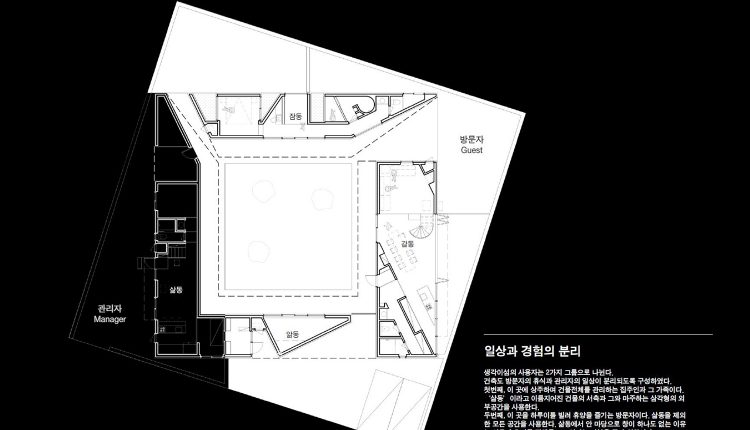 에스오에이 SoA_생각이섬 Sayou Living and Thinking in Architecture 도면 방문자영역