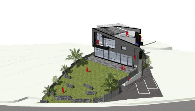 데스틸 상가주택 Whale Island Café House 디자인랩소