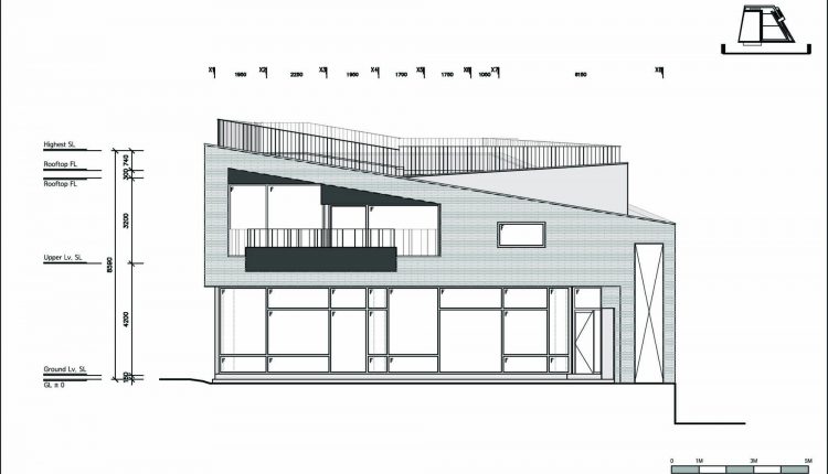 데스틸 상가주택 Whale Island Café House 디자인랩소